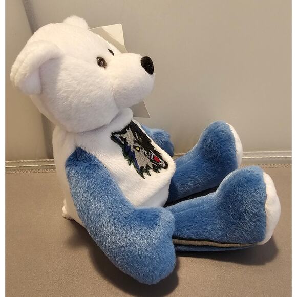 2000 Mattel Limited Treasures Minnesota Timberwolves Collectible Bear "Trees" - Picture 6 of 11